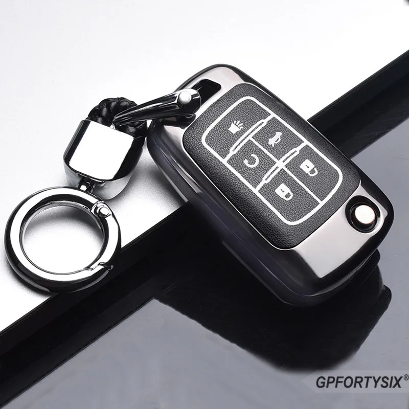 

Luminous Zinc Alloy Fold Flip Remote Car Key Case Fob Shell for Buick Lacrosse Chevrolet Camaro Cruze Equinox Impala GMC Terrain
