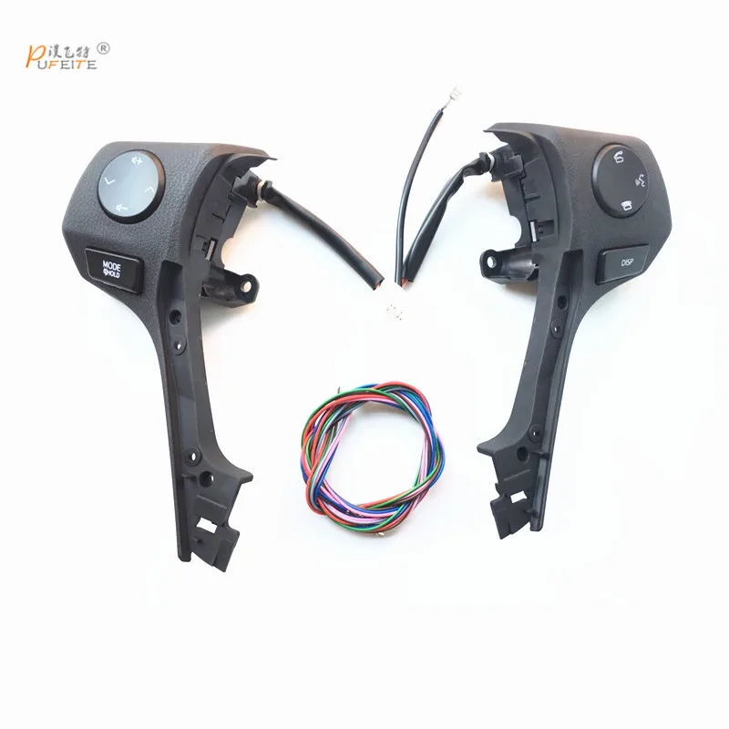 

car Multi-function steering wheel button with cables For Toyota RAV4 (2013-2016) & for Corolla (2014-2017) free shipping