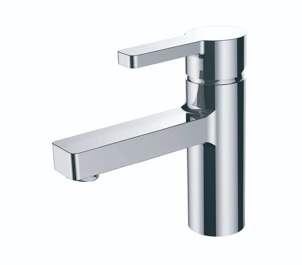 

Single handle basin faucet Copper single hole bathroom wash basin hot and cold water faucet