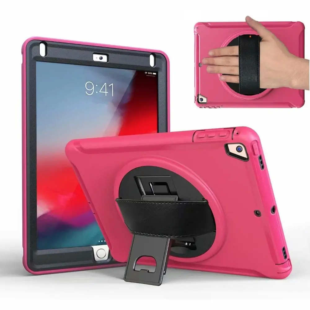 

9.7'' Coque for iPad Air 1 Air 2 iPad Pro 9.7 2017 2018 9.7 5th 6th Generagtion 360 Kids Hand Strap Shockproof Stand Case Cover