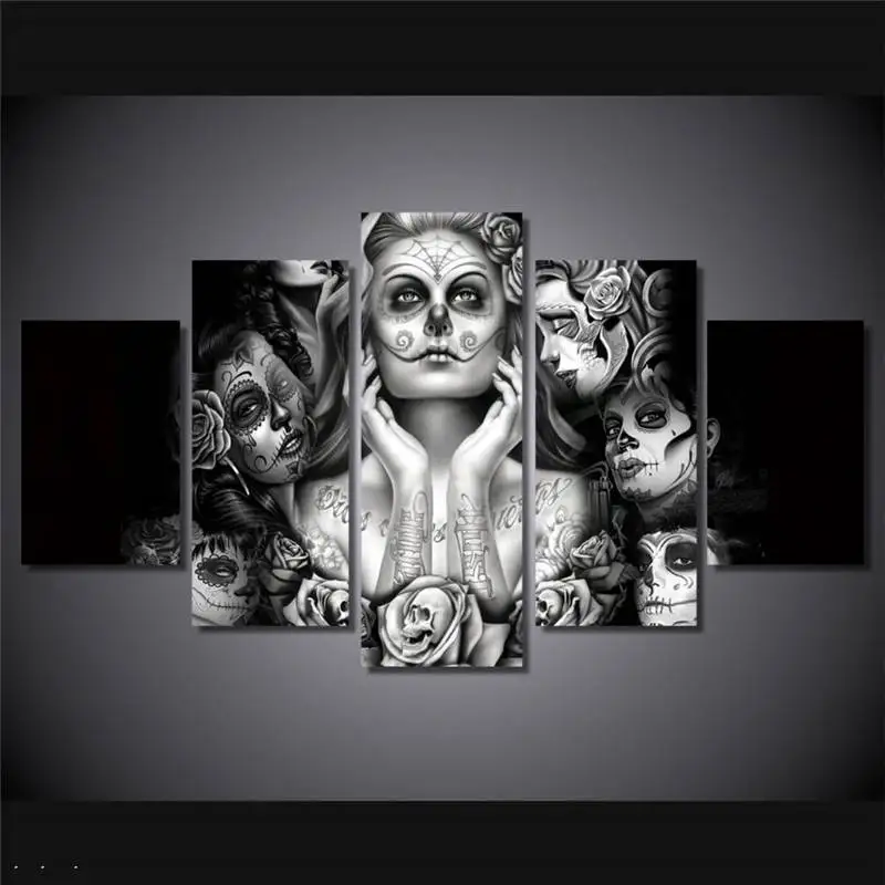 Картина на холсте с изображением Дня мертвых лиц 91669|picture canvas|hd printsday of dead |