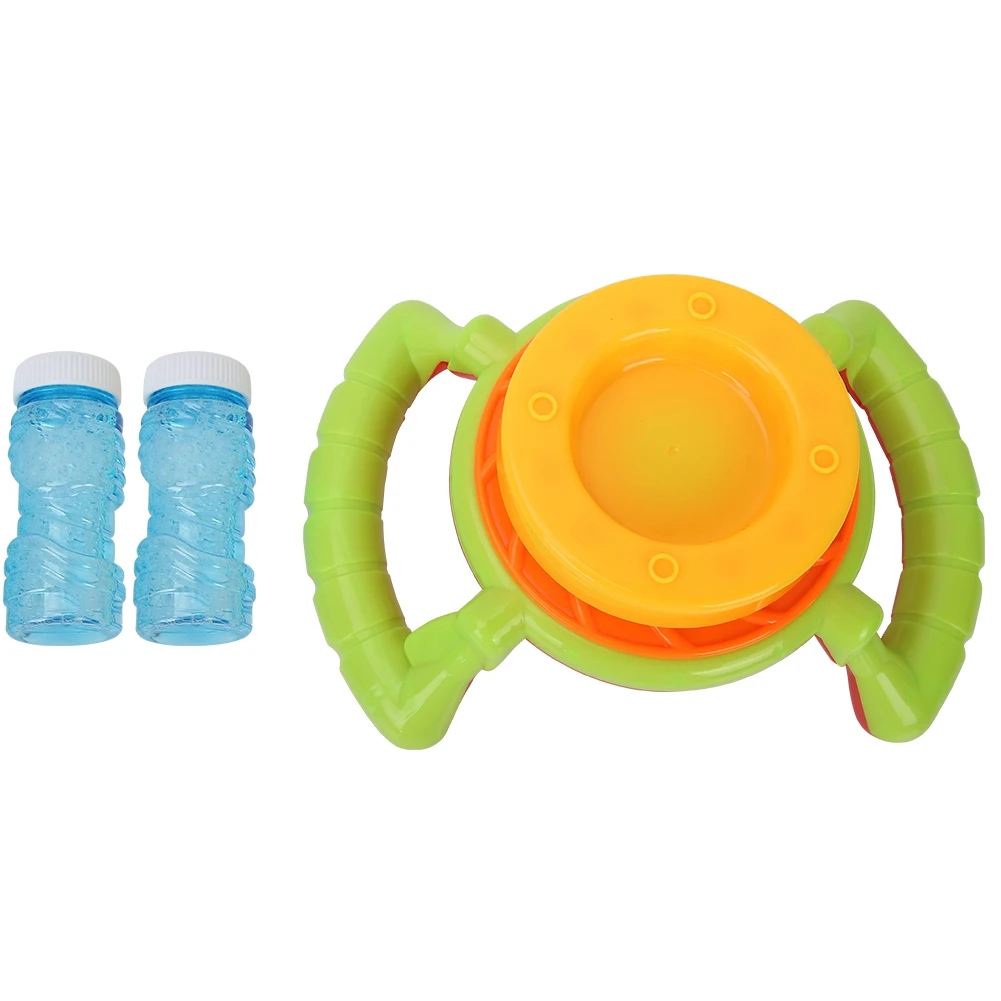 Пузырьковый пистолет для татуажа игрушка для детей Электрический автоматический мультфильм руля в форме колеса множество пузырьков Детские пузырьков воздуходувка игрушка - Цвет: Оранжевый