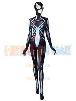 

Arachne Deathweb Spiderman Costume Dyesub 3D Printing Superhero Costumes Halloween Cosplay Suit For Adult/Kids /Custom Made
