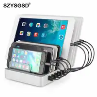 SZYSGSD 22A 高速 USB 充電器 8 ポート急速充電器 qc 3.0 サムスン Huawei 社 Xiaomi タブレット 2.4A 充電器 Iphone XS × 8 8 プラス