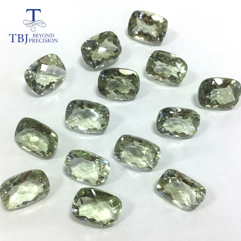Tbj натуральный зеленый Подушка цвета аметиста 12*16 мм 10ct шахматная доска отрезать