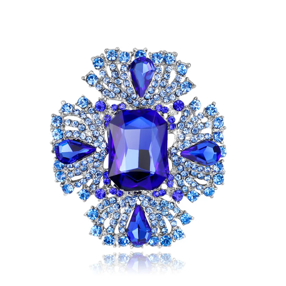 

Earofcorn Fashion Aristocratic Alloy Rhinestone Brooches Quality Glass Brooches Accessories Jewelry