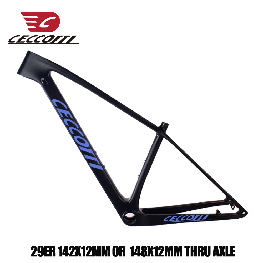 

High quality carbon bicycle mountain frame Ceccotti bottom bracket BSA/BB30 frameset carbon MTB frame gravel bike fast and cheap