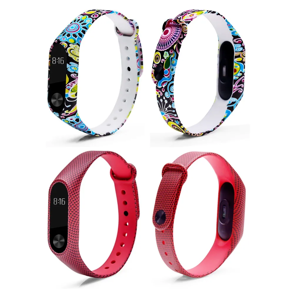 BOORUI модный miband 2 ремешок correa pulseira силиконовый mi2 на запястье Замена для xiaomi смарт