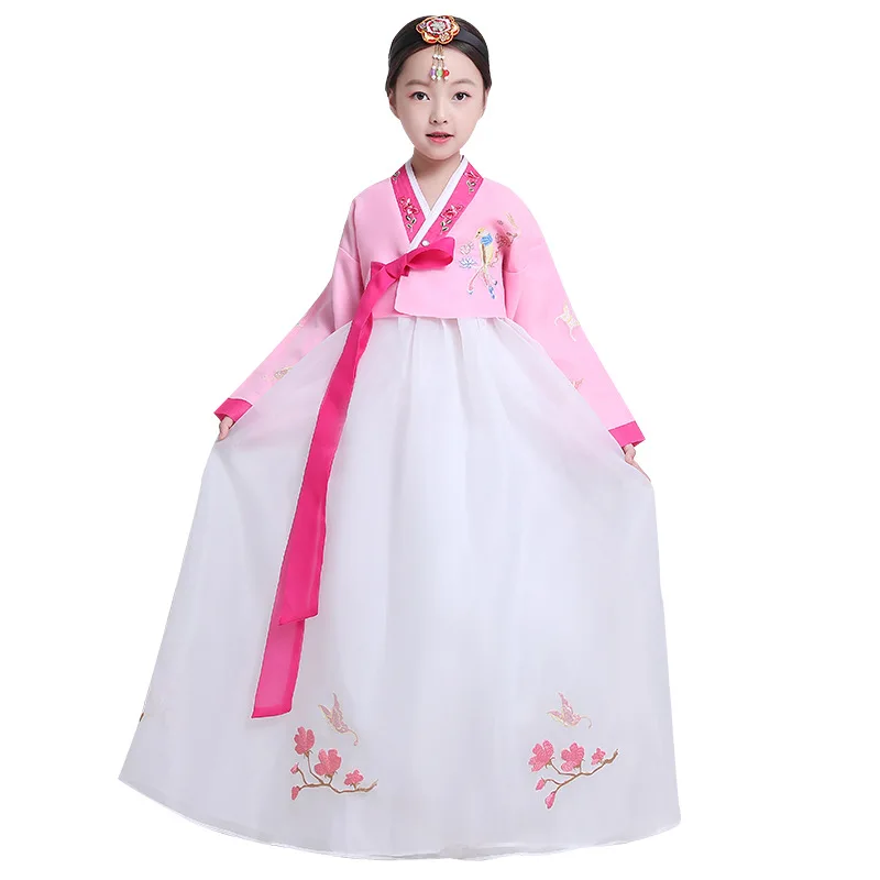 Традиционное корейское платье Hanbok для детей вышитый наряд древней свадьбы