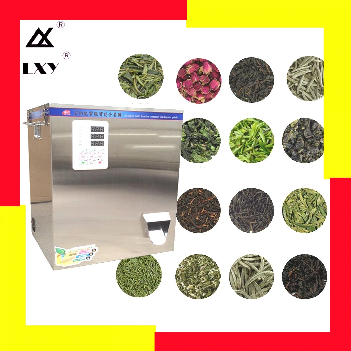 

25gAuger Spiral Type Herb Filling And Weighing Machine White Green Black Tea Leaf Medicinal Materials Racking Tea-leaves Filler