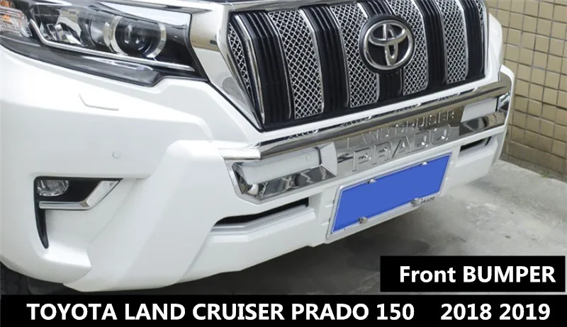 Защита переднего бампера для TOYOTA LAND CRUISER PRADO 150 2018 2019 диффузор защита