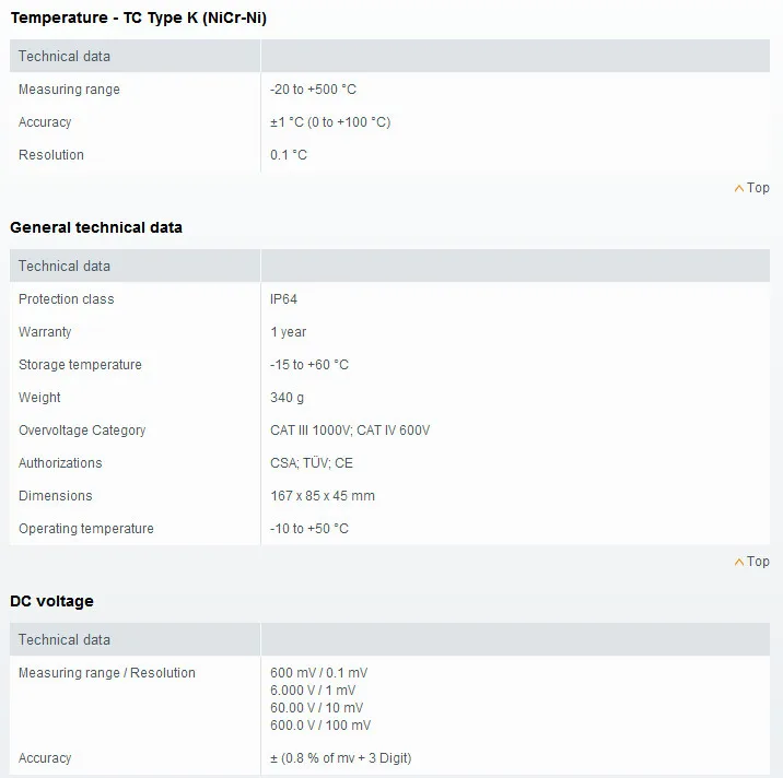 Testo 760-2-цифровой мультиметр DMM 0590 7602