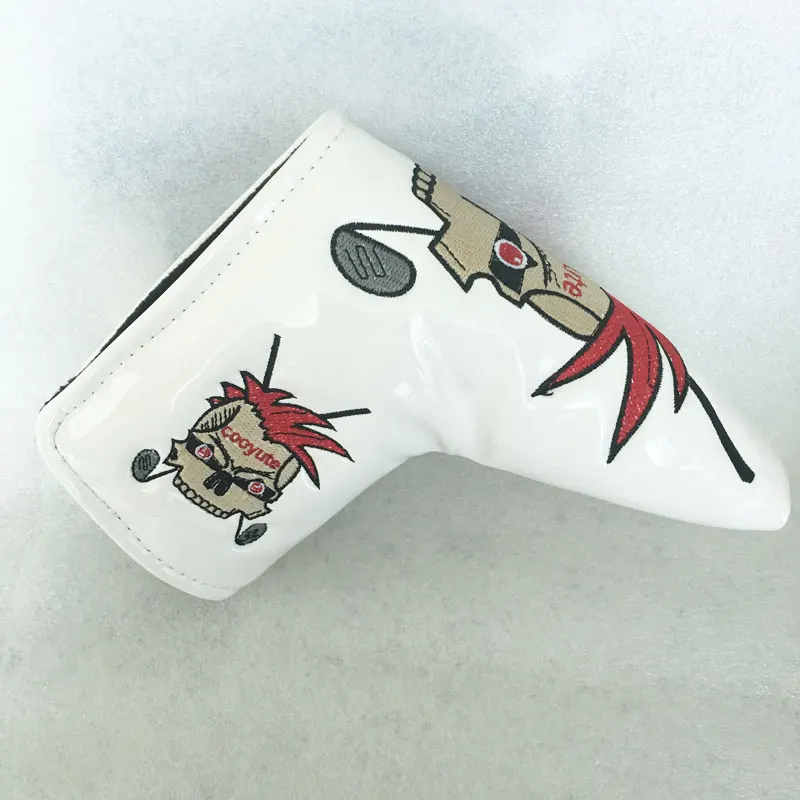 New Mens Clubs head Cover high quality PU Unisex Skull Golf Putter head