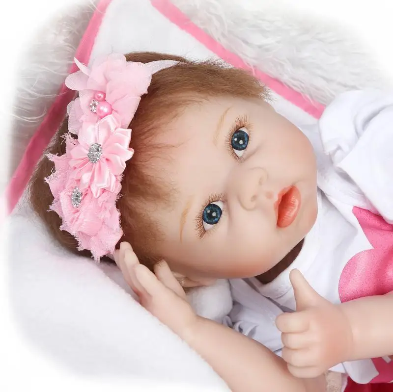 55cm NPK COLLECTION DOLL Silicone Reborn Baby Doll Toy Lifelike Newborn Girl Babies Child Princess Birthday Gift Play House Toy 55cm NPK COLLECTION DOLL Silicone Reborn Baby Doll Toy Lifelike Newborn Girl Babies Child Princess Birthday Gift Play House Toy