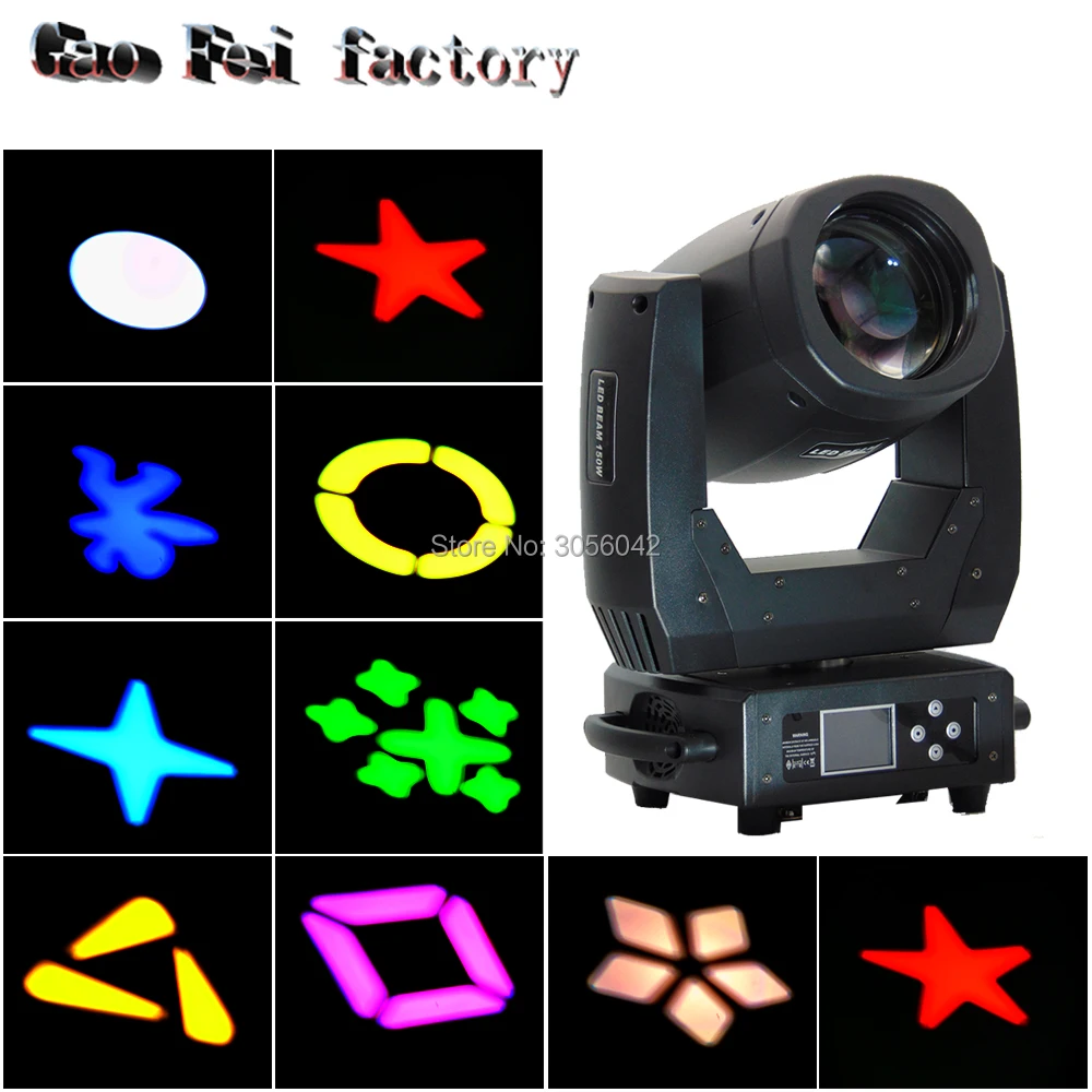 

DMX 512 ZOOM Function 150W LED Moving Head Light Professional DJ Stage Lighting