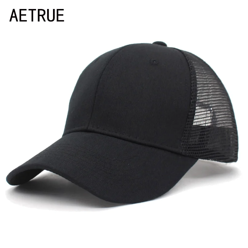 

AETRUE Fashion Baseball Cap Men Female Mesh Caps For Women Snapback Gorras Summer Hip Hop Casquette Male Baseball Hats Dad Caps