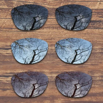 Black.Silver.Brown ToughAsNails поляризованные Сменные линзы для солнцезащитных очков Оукли Frogskins-несколько вариантов - Цвет линз: Black.Silver.Brown