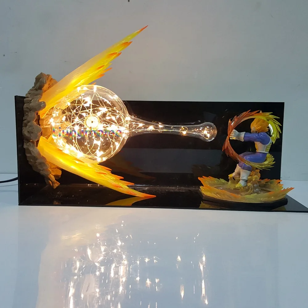 Dragon Ball Вегета лампа окончательная вспышка светодиодный светильник Dragon Ball Супер Сон Гоку Вегета Настольная лампа Ночной светильник Lampara
