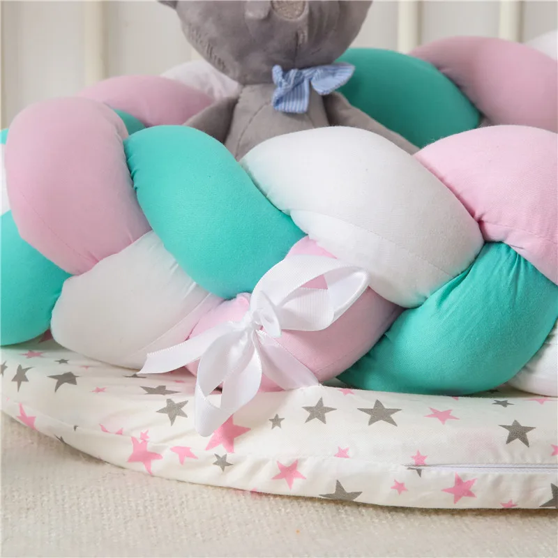 Детские матрасы кровать портативный детский шезлонг для новорожденных кроватки дышащее и спящее гнездо с подушкой новая детская кроватка для кровати