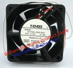 Новый оригинальный NMB 2410ML-05W-B49 24 V 0.12A 6 см 60*60*25 мм сигнал тревоги Инвертор Вентилятор охлаждения