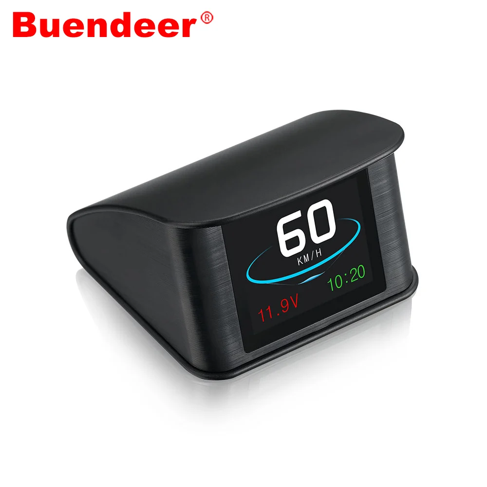 Buendeer автомобильный GPS OBD HUD Дисплей Умный Цифровой измеритель Спидометр Датчик