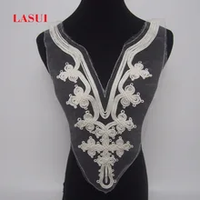LASUI 23 см* см 47 см = 1 шт. handmad элегантный китайский узел кружево воротник белый и черный 2 цвета кружево декольте Ткань DIY платье 0141