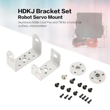 

HDKJ Steering Gear Pan and Tilt Mount Mechanical 2 DOF Robot Servo Mount Set Bracket Sensor Mount Kit Servo Accessories