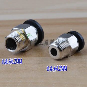 

1.75/3mm Bowden Adaptor hot end remote connector Threaded Bowden Coupling PTFE Push Fit One Touch Fitting 3D printer parts