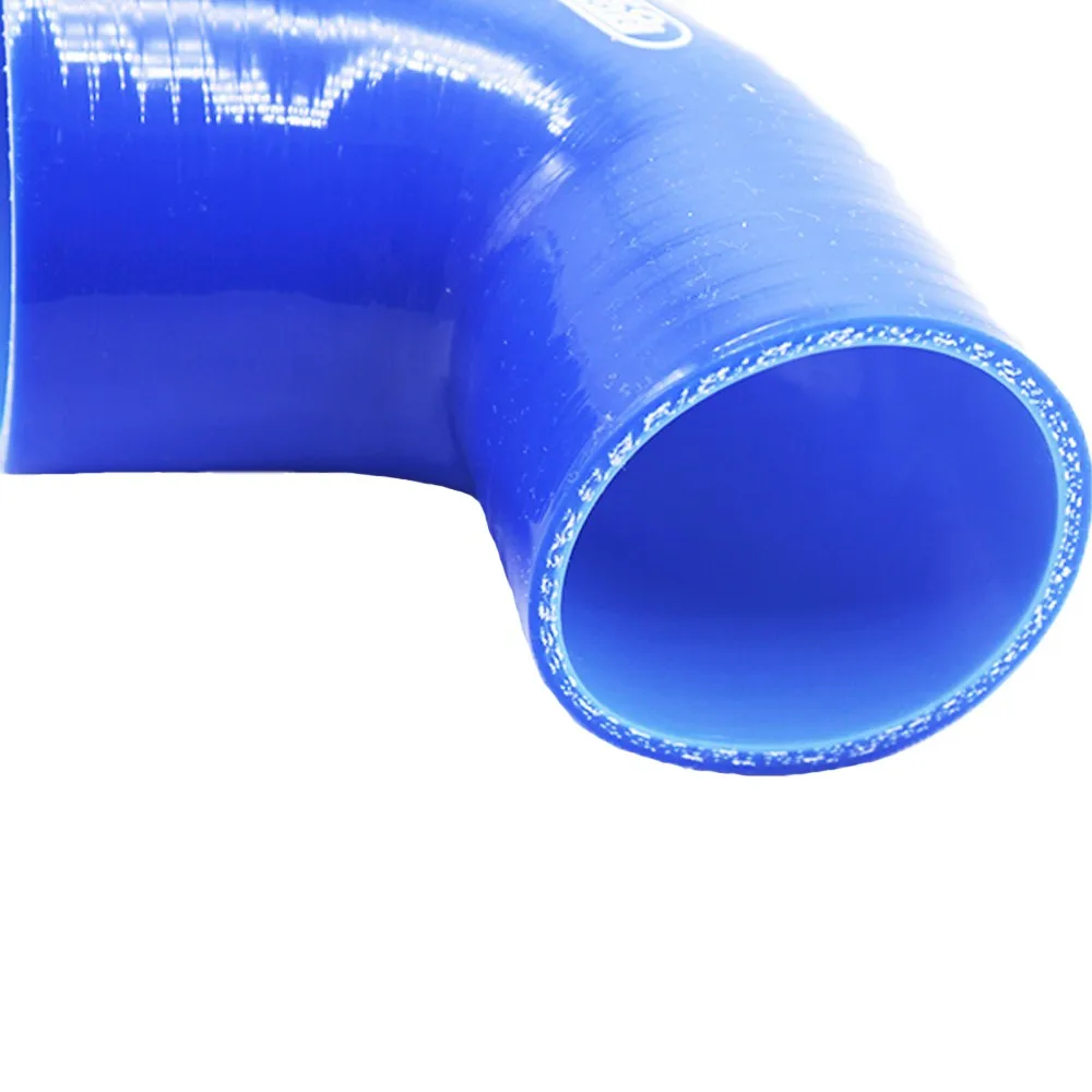Blue 19mm 13mm 90 degree Reinforced Silicone Reducer Hose Elbow for Turbo or Coolant ID