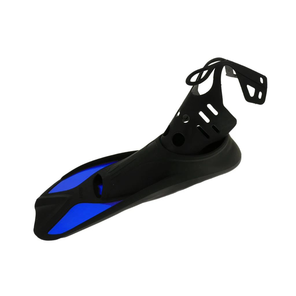 Unisex Adult Kids Full Foot Short Swimming Fins Scuba Diving Swim Training Flippers Snorkeling Water Sports Fin XXS/XS/S/M/L/XL