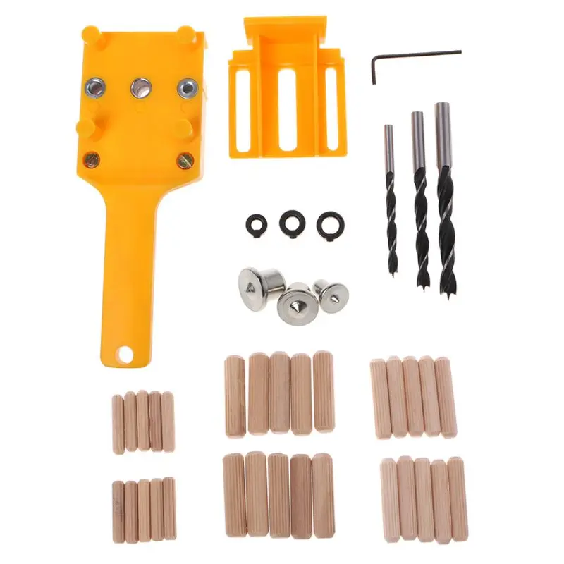 

Woodworking Handheld Jig Drill Guide Positioning Tools For Wood Dowel Drilling Hole Locator Saw Accessories Fits 6 8 10mm Bits