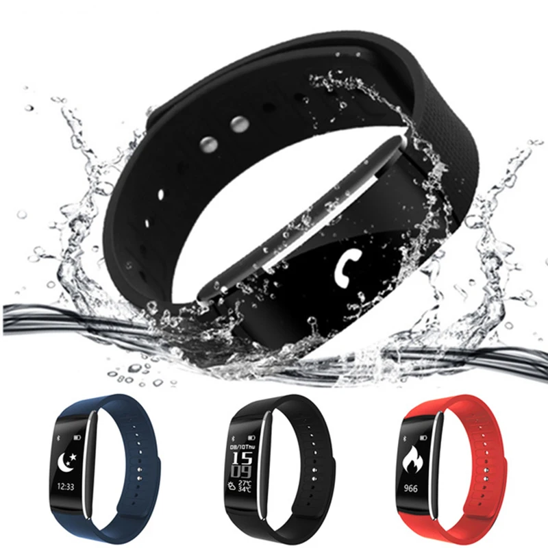 

K8 Smart Bracelet with Heart Rate Monitor Remote Camera Fitness Sleep Tracker Alarm Clock SmartBand Wristbands for Ios android 3