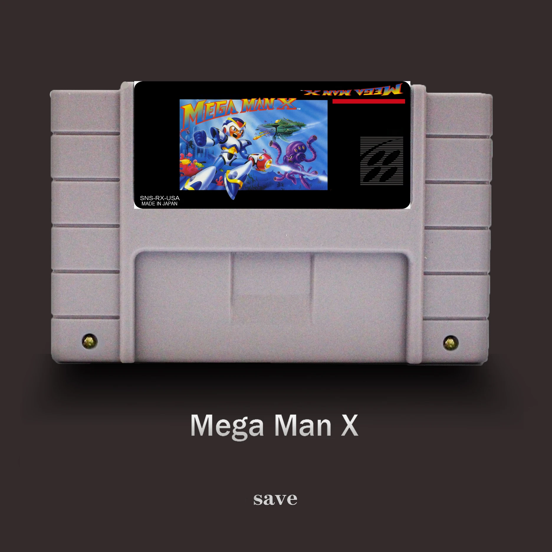 

Mega Man X -16 bit For USA NTSC Game Player Big Gray Game Card
