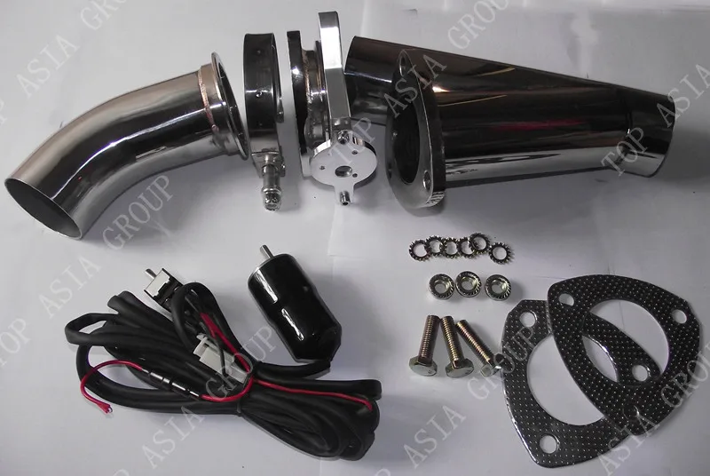 

2.25"size Stainless Steel Headers Electric Exhaust CutOut Kit with switch