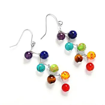 7 Chakra Beaded Earrings (2 styles)