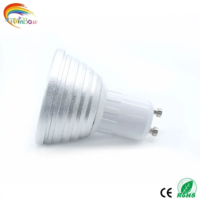 Светодиодный RGB светильник по самой низкой цене E27 E14 GU10 GU5.3 85 265 в светодиодный