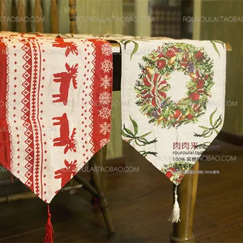 

Home Deco Tableware Christmas Gift Decoration Cloth Tablecloth Table Runner 170cm Party Suppluy Cafe Christmas Decoration