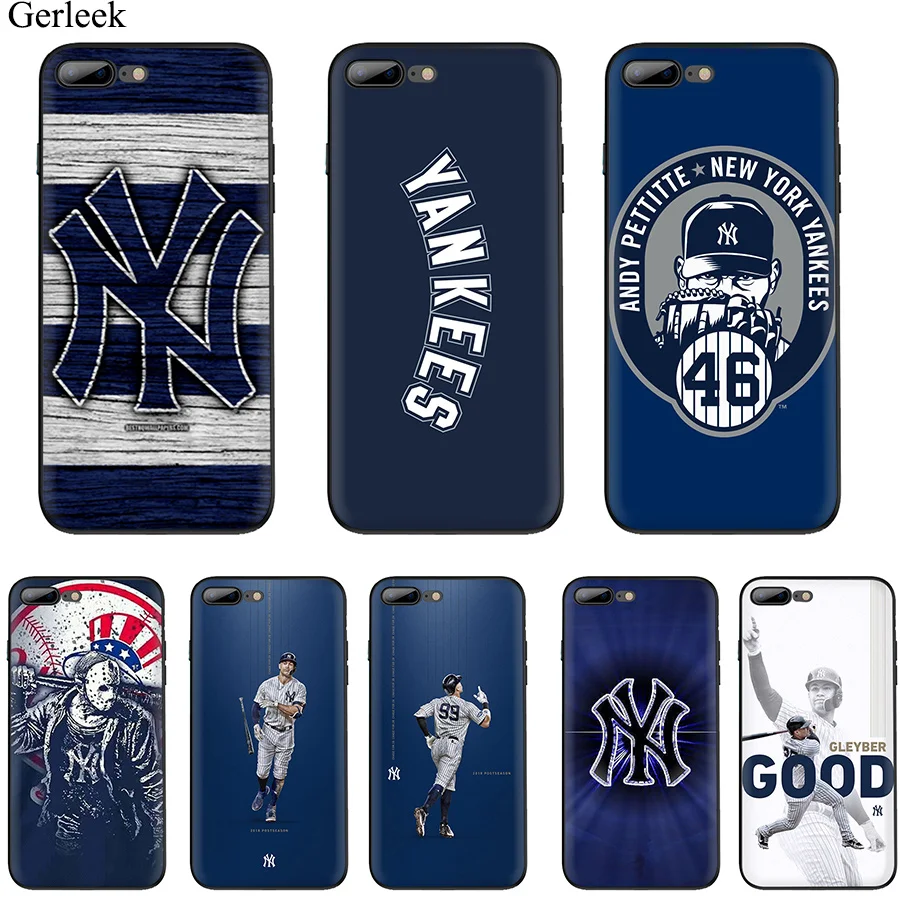 Desxz New York Yankees Soft TPU Case For iPhone 5 5s SE 6 6s 7 8 Plus X