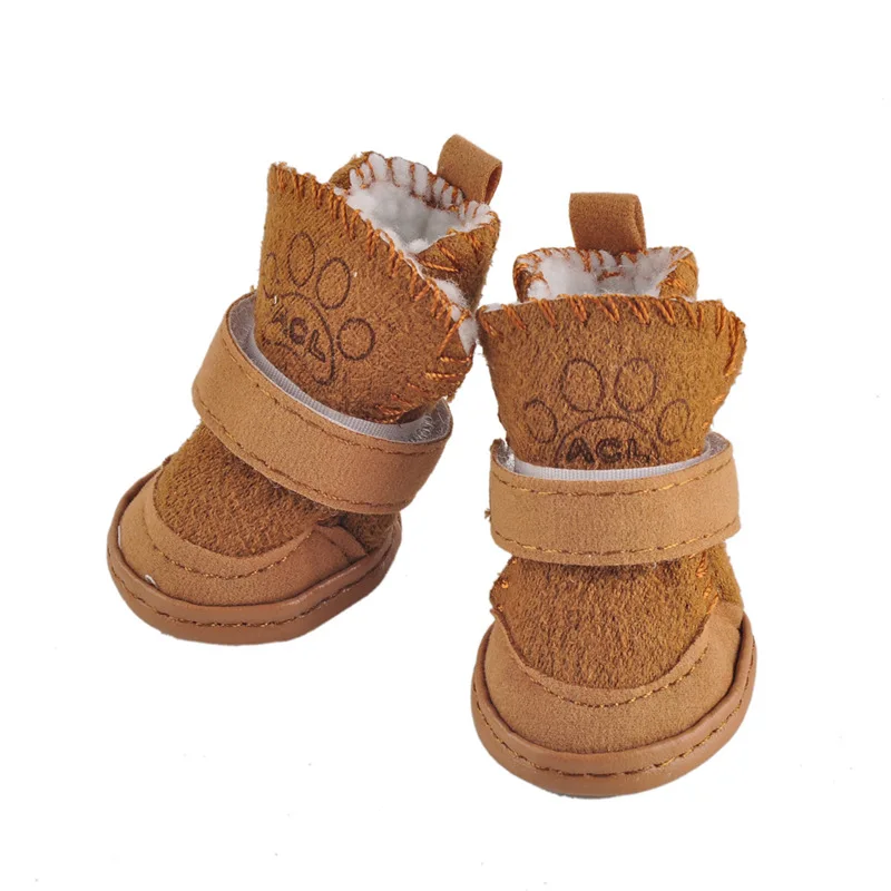 

2017 top sale Pet Cat Dog Shoes Winter Waterproof Anti Slip Thick Soft Bottom Snow Boots For Chihuahua Small Big Large Pets Dogs