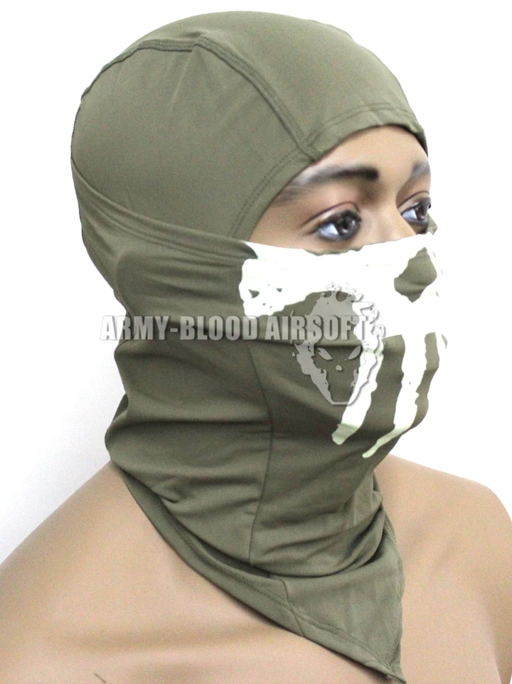 

EMERSON GHOST RECON HOOD luminous skull caps ski mask (OD)