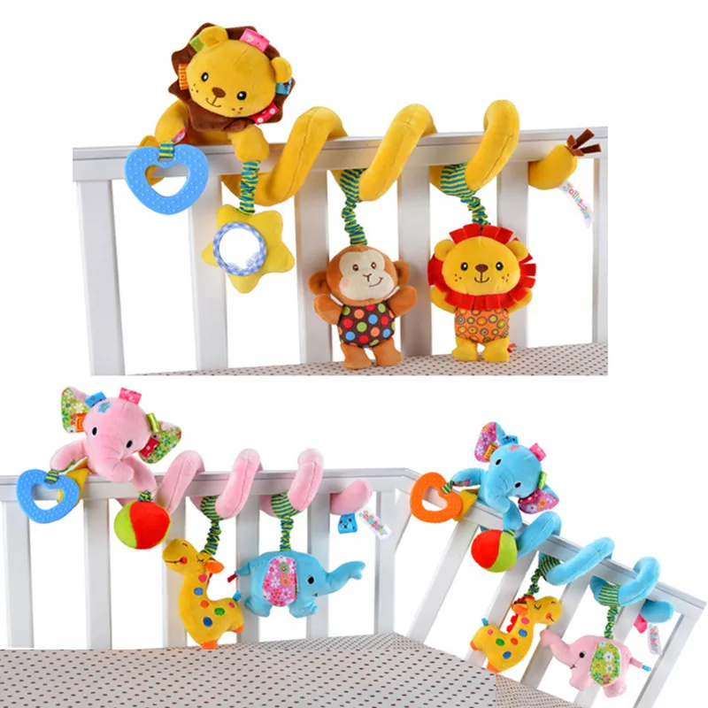 Милые спиральные активности переносное детское кресло Cot подвесная игрушка Babyplay путешествия игрушки Погремушки для новорожденного