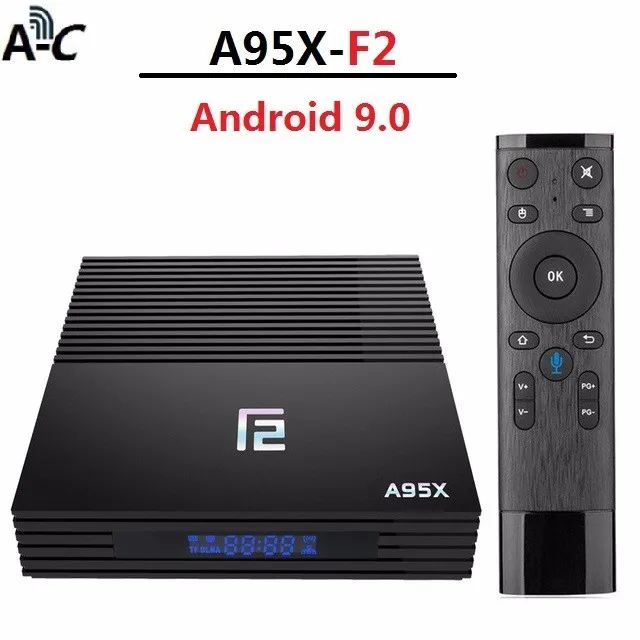 

A95x F2 Android 9.0 Smart Tv Box 4gb 64gb Amlogic S905x2 4k 2.4g/5g Wifi BT4.2 Google Set Top Box Media Player pk t95 max