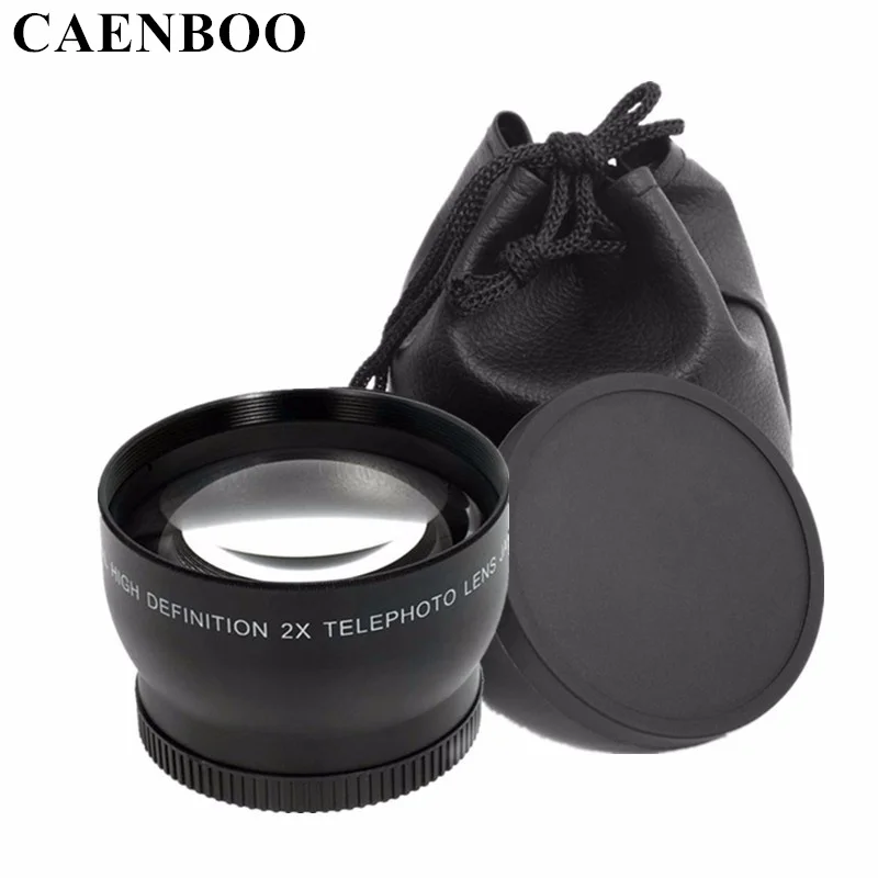 

CAENBOO 2.0 x 52mm 55mm 58mm 62mm Digital High Definition 2.0X Telephoto Camera Lens For Canon EOS Nikon For Sony Accessories