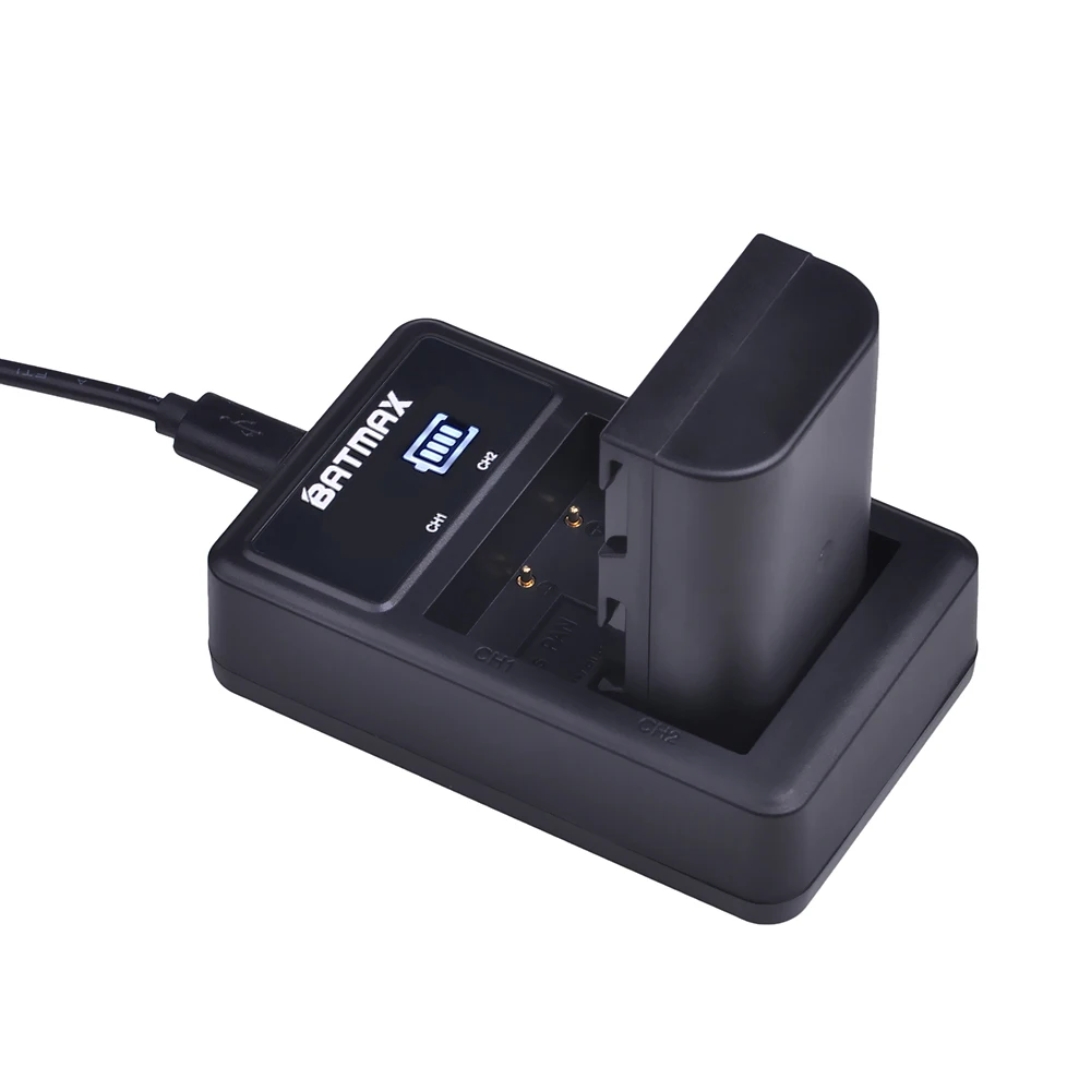 Аккумуляторная батарея Batmax 3 шт. 1860 мАч DMW BLF19 BLF19e BLF19PP аккумулятор + двойное