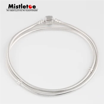 

Mistletoe Authentic 925 Sterling Silver Charm Necklace Jewelry