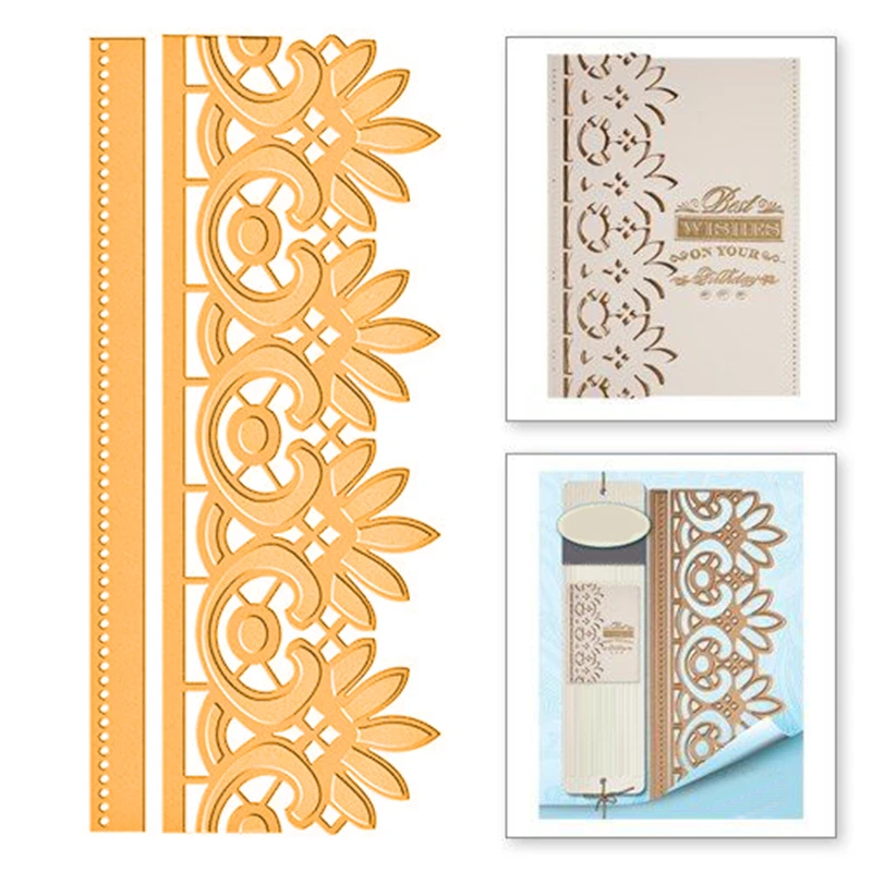 

YaMinSanNiO Metal Cutting Dies Scrapbooking For Card Making Embossing Cuts Dies New 2019 Craft Petal Pattern Border Frame Dies