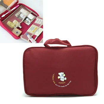 

4 Colors Multifunctional Portable Folding Travel Bag Luxury Wash Bag Hanging Cosmetics Container