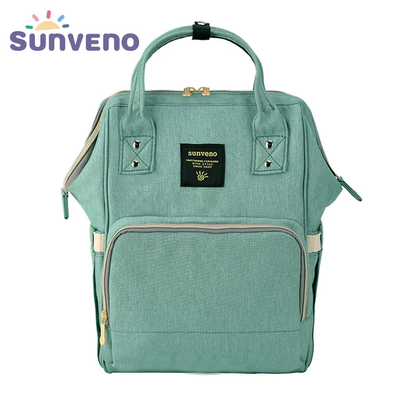 Sunveno الأزياء حفاضات حقيبة متعددة الوظائف الأمومة الحفاض حقيبة العلامة التجارية الطفل حقيبة M/S SizeTravel ظهره التمريض حقيبة رعاية الطفل