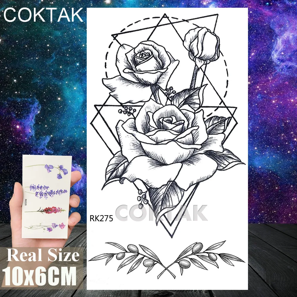 CRK275 Сексуальные черные Гангстерские Поддельные Временные татуировки листы наклейки для взрослых водонепроницаемые планеты татуировки боди-арт Рисование руки Грудь татуировки - Цвет: CRK275
