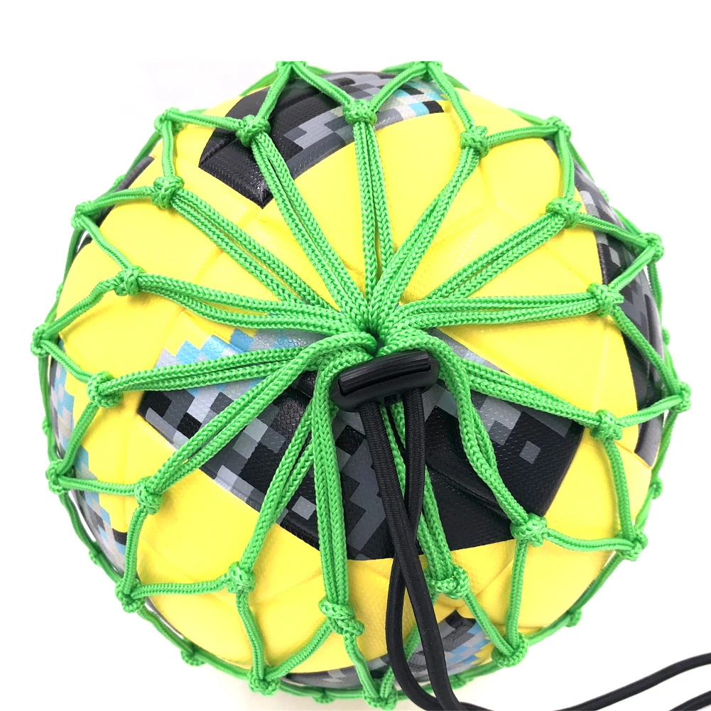 Ручка Solo Soccer Kick тренер с новым мячом заблокированный Сетчатый Дизайн футбольный мяч Банджи Эластичный тренировочный жонглирование сетка Размер 3,4, 5